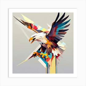 Cubism Art, Eagle 2 Art Print