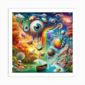 Abstract fantasy 3 Art Print