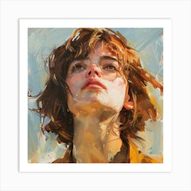 Portrait Of A Young Woman Art Print