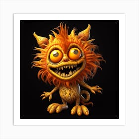 Cartoon Monster Art Print