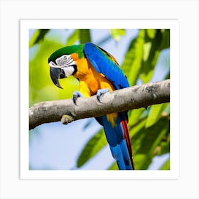 Colorful Parrot 8 Art Print