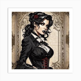 School Noir Art Print