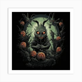 Demon Pumpkins Art Print