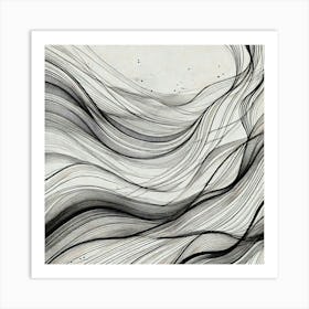 Wavy Lines Art Print