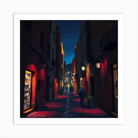 Alley Stock Videos & Royalty-Free Footage Art Print