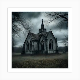 Haunted Church 8 Art Print