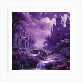 Purple Castle Art Print