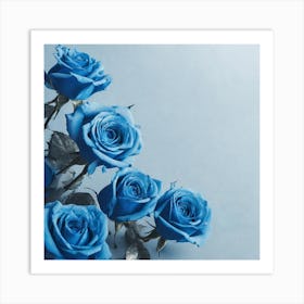 Blue Roses 17 Art Print