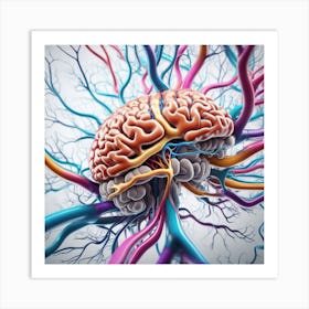 Brain And Nerves 20 Art Print