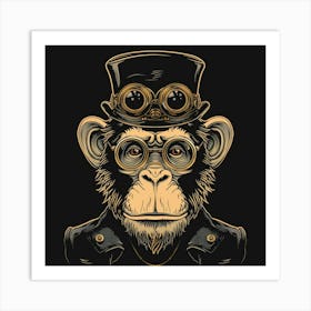 Steampunk Monkey 22 Art Print