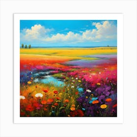 Poppies In The Meadow 2 Art Print