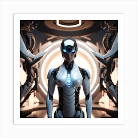 Futuristic Woman 36 Art Print