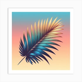 Palm leaf 4 Art Print