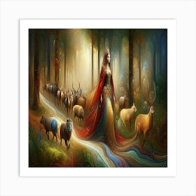 Fairy In The Forest Art Print