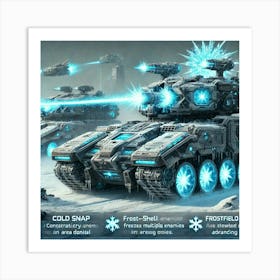 Blizzard Tanks Art Print