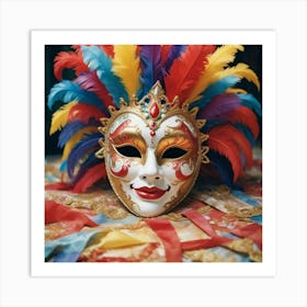 Carnival Mask Photo Art Print