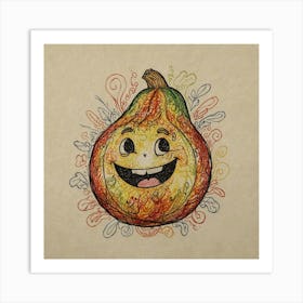 Happy Gourd Art Print