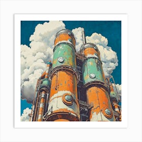 Industrial Skyline Art Print