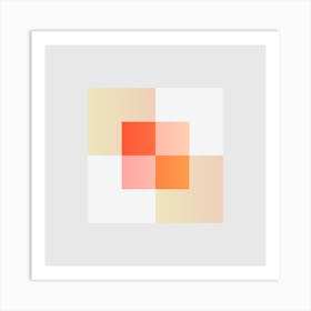 Squares Block 14 Art Print