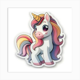 Unicorn Sticker 8 Art Print