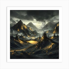 Dark Fantasy Landscape Art Print