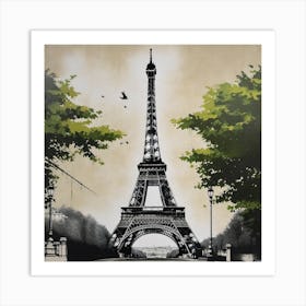 Paris Eiffel Tower 130 Art Print