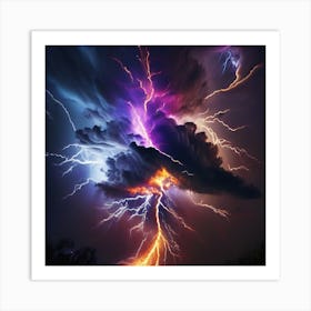 Lightning Storm 3 Art Print