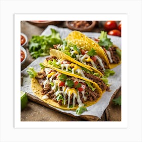 Mexican Tacos 1 Art Print