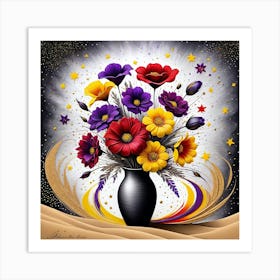 Flowers In A Vase 41 Art Print