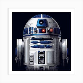 R2-D2 Star Wars Dot Art Print Art Print