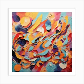 Abstract Painting 360 Art Print