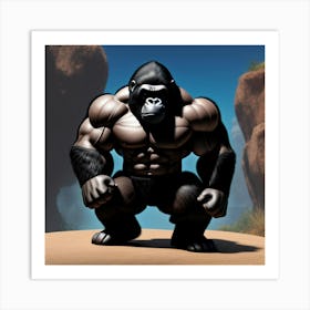 Gorilla 6 Art Print