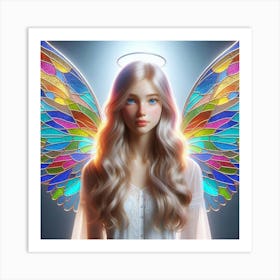 Angel With Wings 7 Art Print