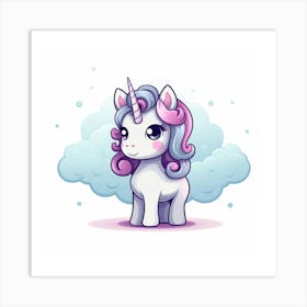 Cute Unicorn 53 Art Print