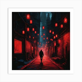 Red Lanterns Art Print