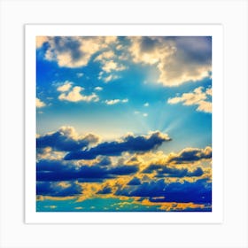 Sky With Clouds 2 Art Print