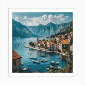 Kotor Bay Art Print