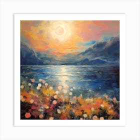 Lagoon Whispers: Tropical Poetry Art Print