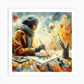 Autumn Painting 2 Art Print