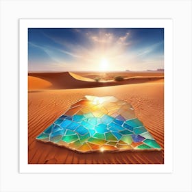 Mosaic In The Desert Art Print