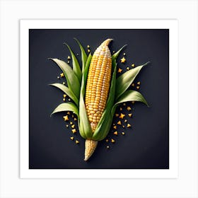 Sweetcorn As A Logo (13) Art Print