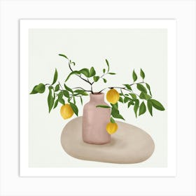 Lemon Branches Art Print