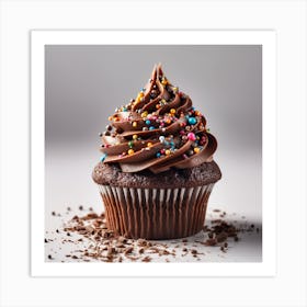 Choc Cupcake 1 Art Print