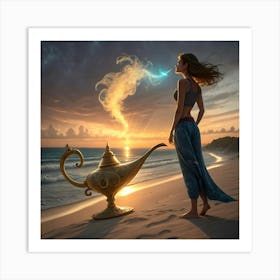 My Genie, What A Big Lamp You Have! 1 Art Print