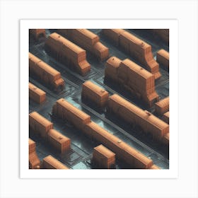 Futuristic City 5 Art Print