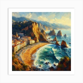 Santa Cruz Beach Art Print