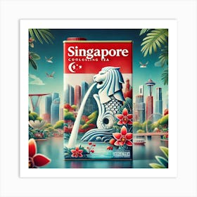 Singapore Product Packaging Art Print