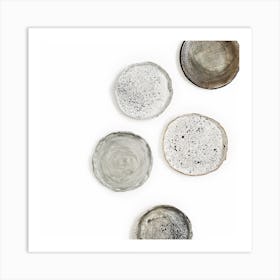 Set Of Ceramic Plates Art Print