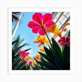 Colorful Flowers In The Garden 2 Art Print