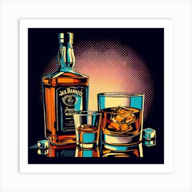 Pop Jack Daniels Art Print